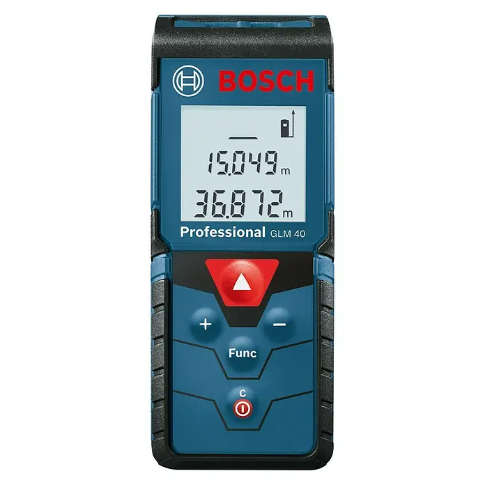 Bosch Professional Laserski daljinomjer GLM 40 - Mjerni opseg: 0,15 - 40 m - Pogled sprijeda