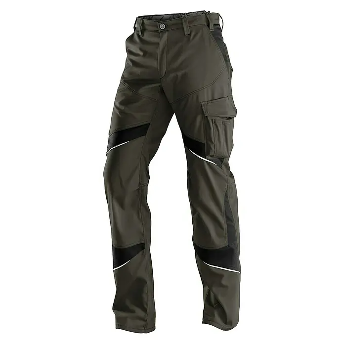 Kübler Activiq Damen-Arbeitshose - 46, Olive/Schwarz - Vorderansicht