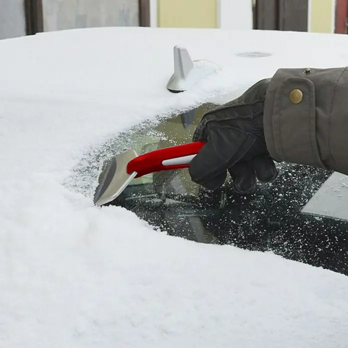 BAUHAUS Lopatica za skidanje leda - Duljina: 200 mm, Širina strugalice: 10 cm - Pogled sprijeda