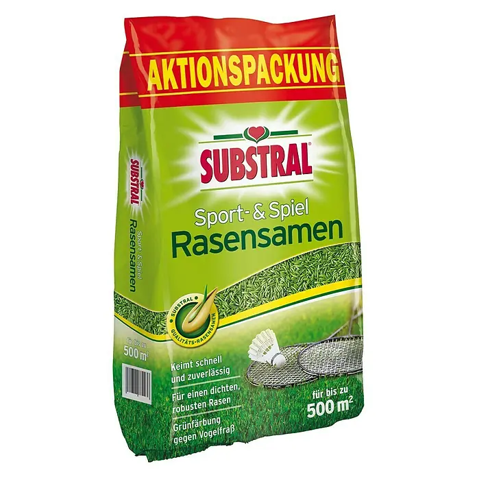 Substral Spiel- & Sportrasensamen Sport und Spiel - 10 kg, 500 m² - Vorderansicht