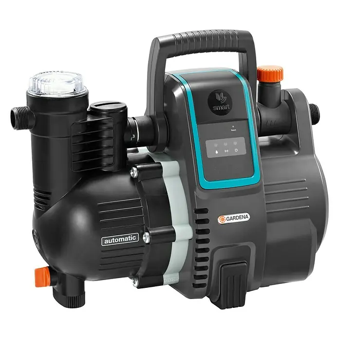 Gardena Smart system Bomba de agua automática smart Pressure Pump Set - 2 pzs., 1.300 W, Capacidad de bombeo máx.: 5.000 l/h, Presión máx.: 5 bar
