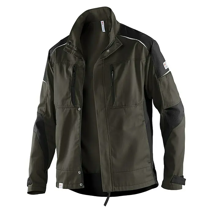 Kübler Activiq Arbeitsjacke - XL, Olive/Schwarz - Vorderansicht