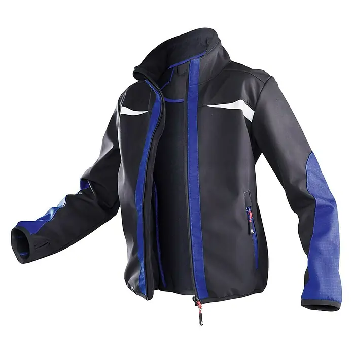 Kübler Kinderjacke Kidz - 122 - 128, Schwarz/Blau - Vorderansicht