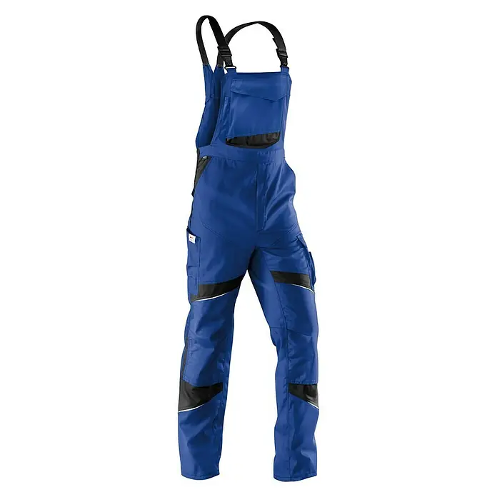 Kübler Activiq Herren-Latzhose - 58, Blau/Schwarz - Vorderansicht