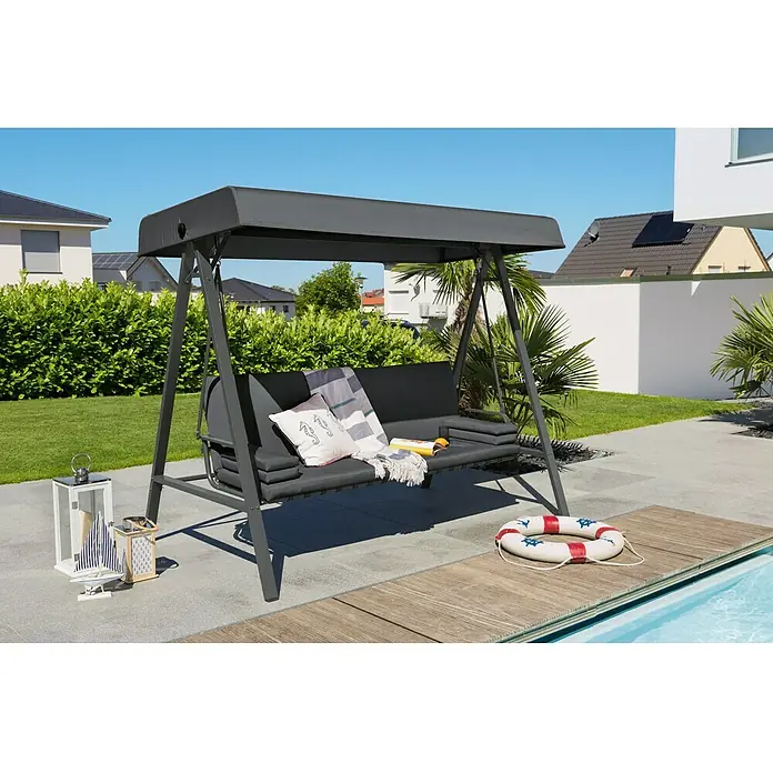 Sunfun Maja Vrtna ljuljačka - 230 x 135 x 188 cm, Antracit