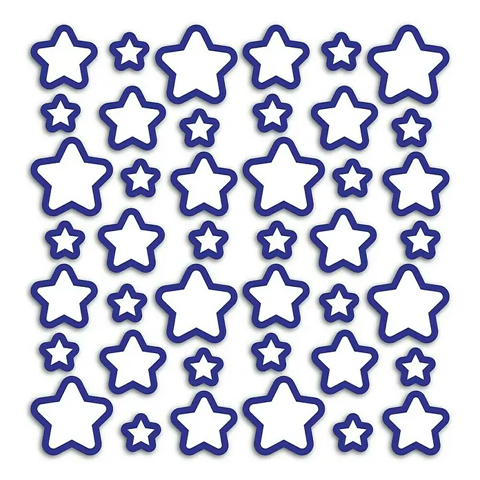 Adhesivos decorativos Stars Foam - Blanco
