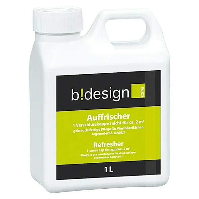 b!design Auffrischer - 1 l, Geeignet für: Vinylböden - Vorderansicht
