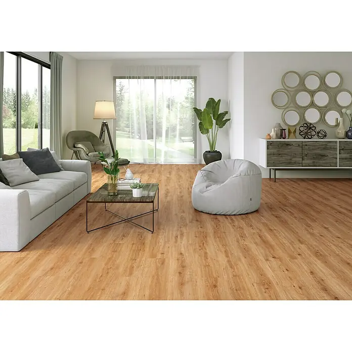LOGOCLIC Laminado AC4-32 Roble Miel - 1.200 x 196 x 8 mm, AC4