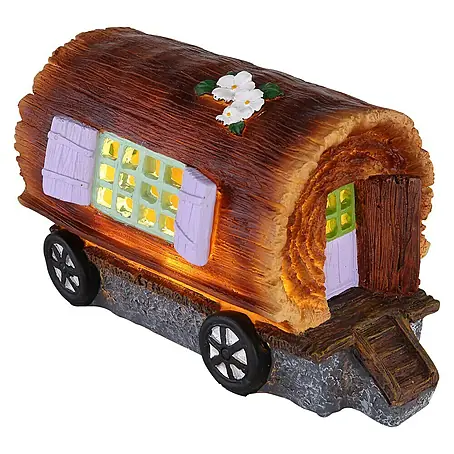 Globo  Solar led-decoratielamp Wagon met raam