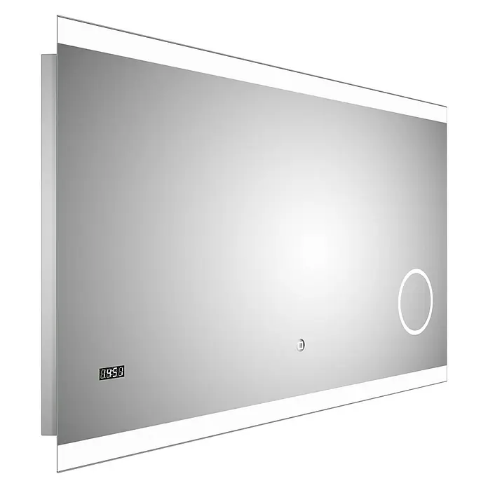 DSK LED-Lichtspiegel Silver Shine 2.0 - 120 x 70 cm, Berührungssensor