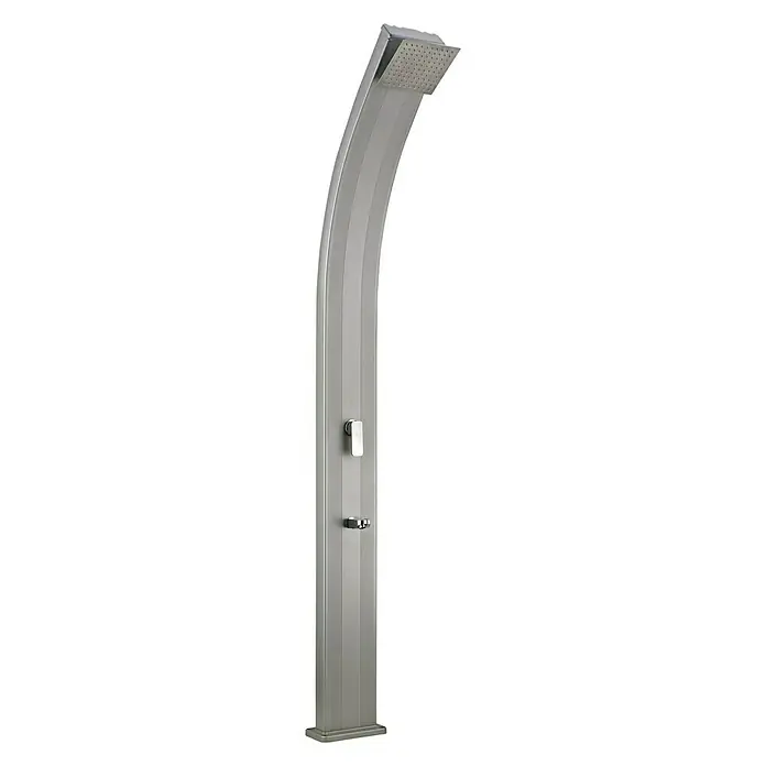 Steinbach Ducha solar Slim Line Deluxe - Altura: 225 cm, Tapón de desagüe