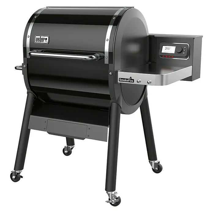 Barbacoa de pellets Smoke Fire EX4 GBS - Superficie parrilla: 61 x 46 cm, Acero inoxidable, Negro