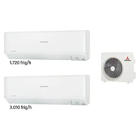 Mitsubishi  Aire acondicionado Inverter 2x1 SCM-ZM
