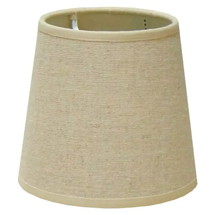 Idp Lampshades Pantalla de lámpara Cónica Alta - Ø x Al: 12 x 10 cm, Natural