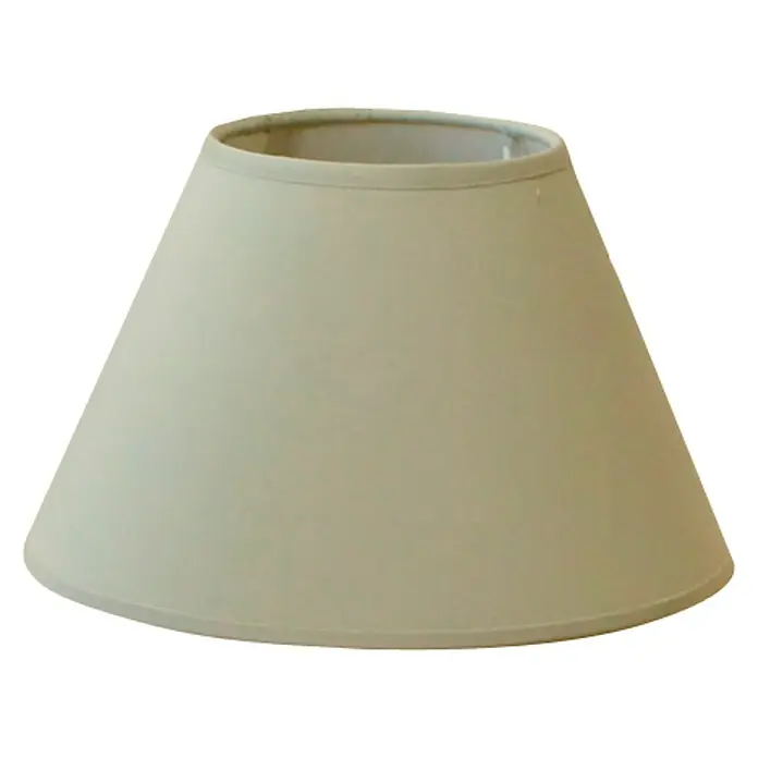 Idp Lampshades Pantalla de lámpara Empire - Ø x Al: 25 x 17 cm, Verde liquen, Algodón, Redonda