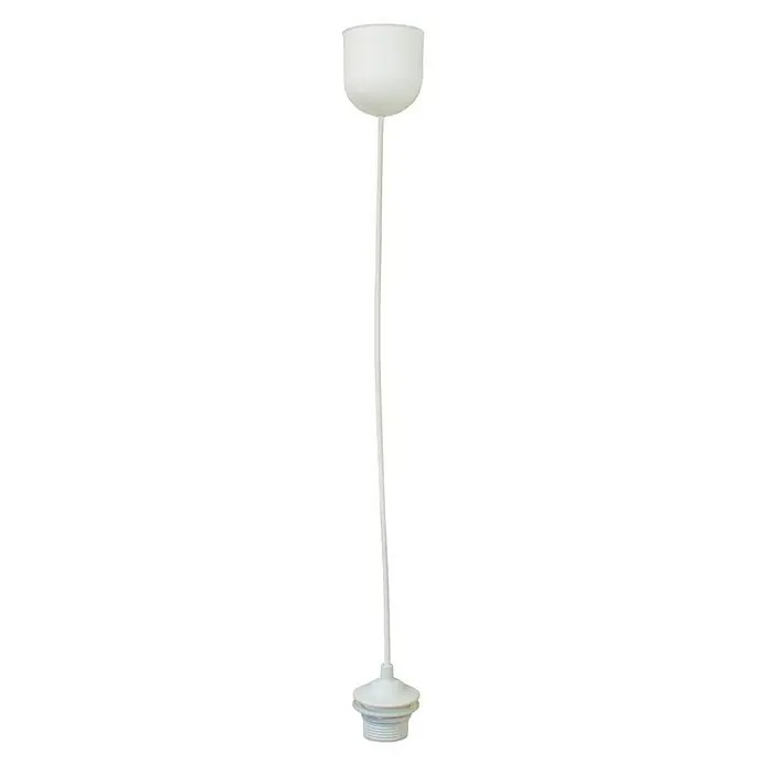 Idp Lampshades Portalámparas colgante - 80 cm, Blanco, E27