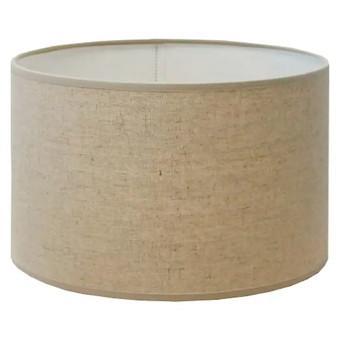 Idp Lampshades Pantalla de lámpara Tubo - Ø x Al: 20 x 15 cm, Natural, E27