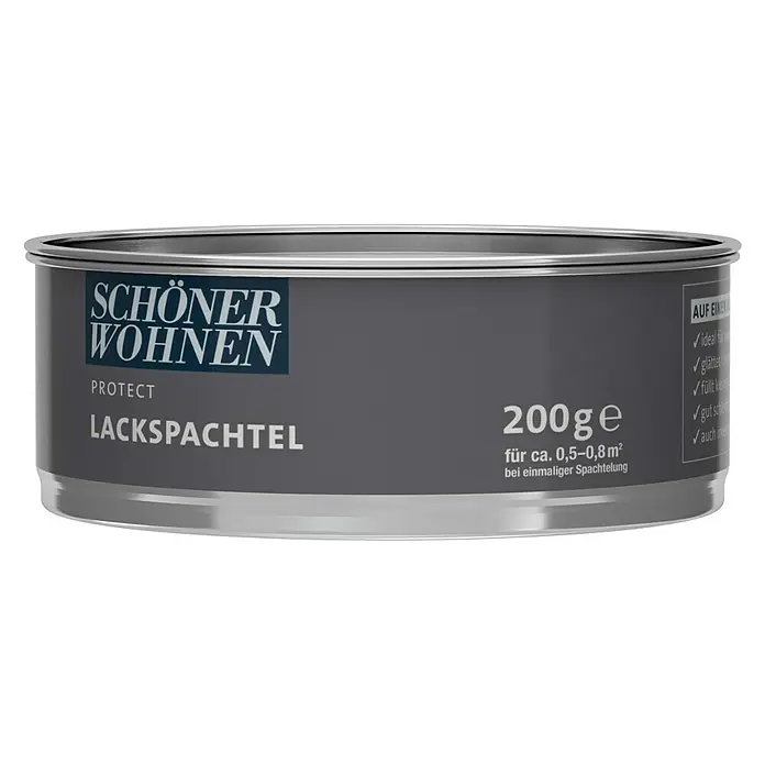 SCHÖNER WOHNEN-Farbe Protect Lackspachtel - Weiß, 200 g - Vorderansicht