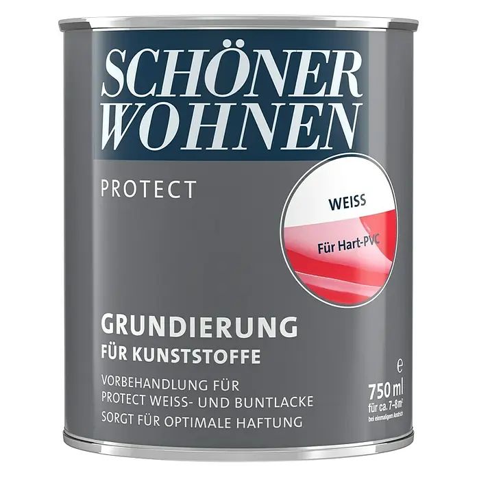 SCHÖNER WOHNEN-Farbe Protect Universalgrundierung - Reinweiß, 750 ml, Matt - Vorderansicht