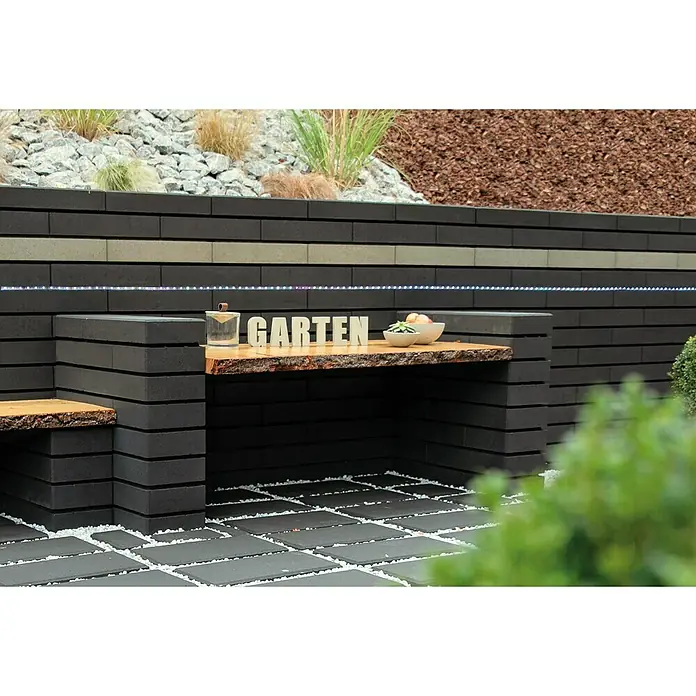 Mauerstein C-Line - Anthrazit, 50 x 25 x 10 cm, Beton