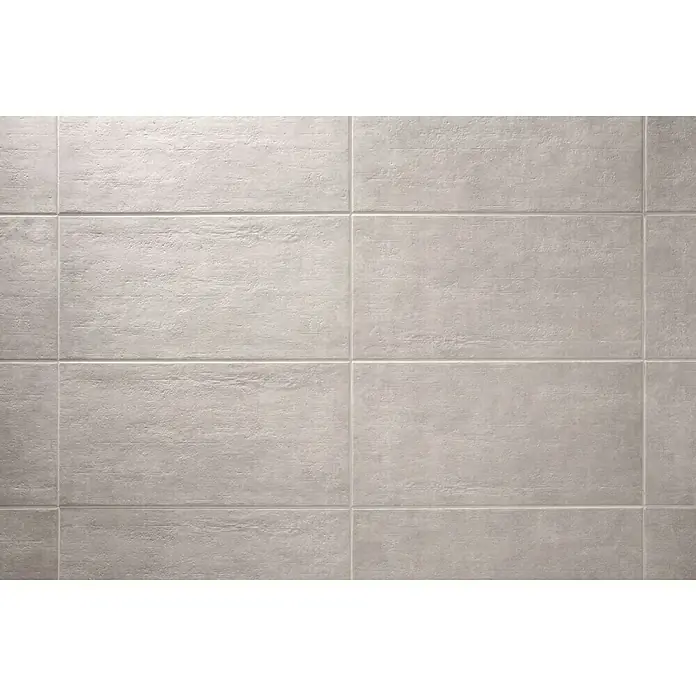 Feinsteinzeugfliese Beton - 45 x 90 cm, Grau, Matt