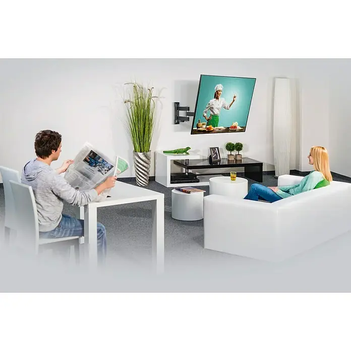 Hama Soporte para televisor Fullmotion - Específico para: Diagonal de pantalla 32 - 65″, Carga soportada: 35 kg