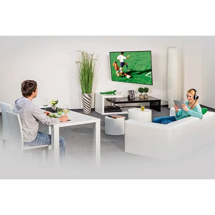 Soporte para televisor Giratorio - Norma VESA 600 x 500, Capacidad de carga: 35 kg/balda