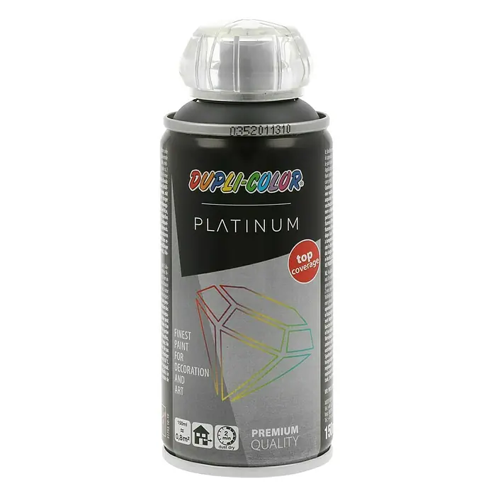 Dupli-Color Platinum Buntlack-Spray platinum RAL 7016 - Anthrazitgrau, 150 ml, Seidenmatt - Vorderansicht
