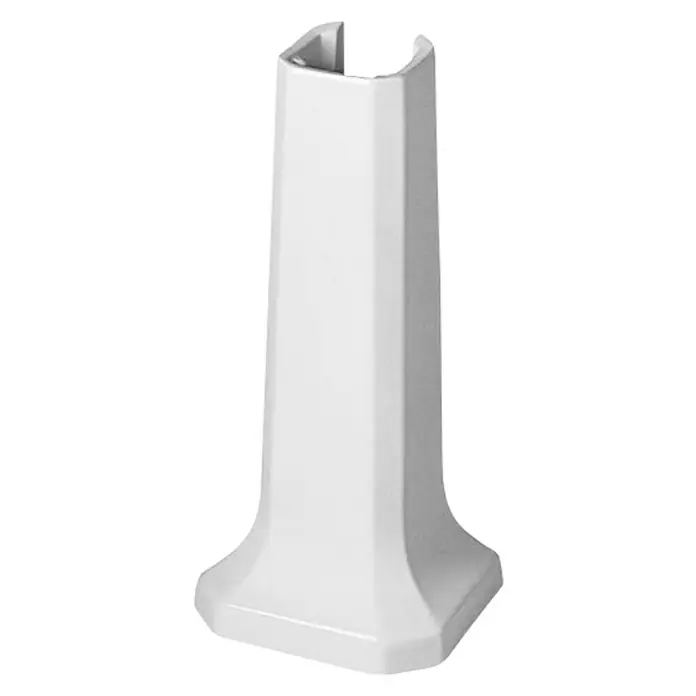 Duravit 1930 Waschbecken-Standsäule Typ 1 - Mit schmutzabweisender Glasur, Keramik, Weiß - Vorderansicht