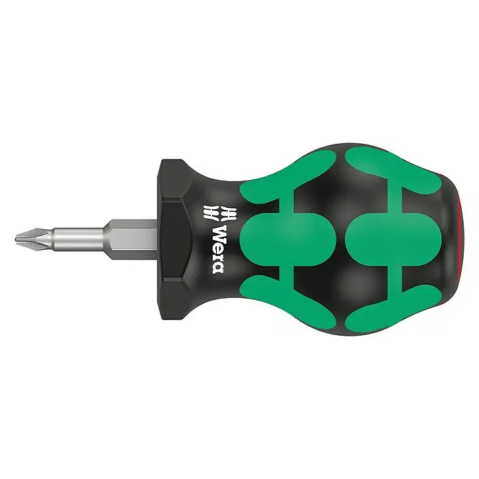 Wera Stubby Križni odvijač 350 - PH 1, Duljina oštrice: 25 mm - Pogled s lijeve strane