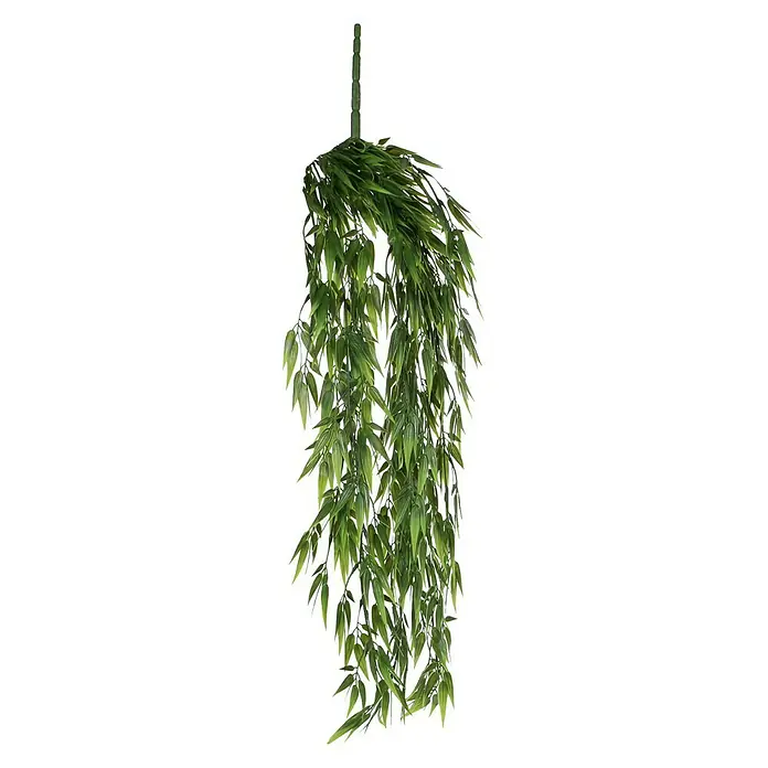 Kunstpflanze Bambus - Höhe: 80 cm, Grün, Kunststoff