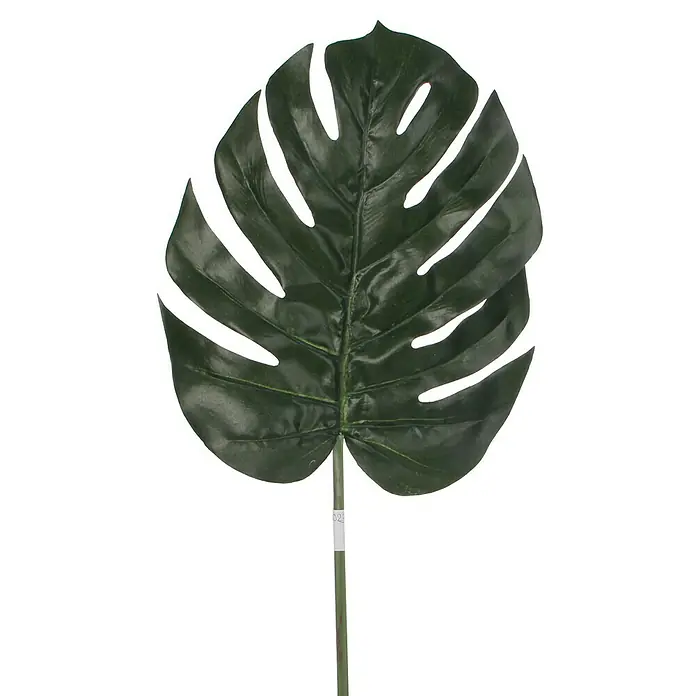 Planta artificial Monstera - Altura: 88 cm, Verde, Plástico