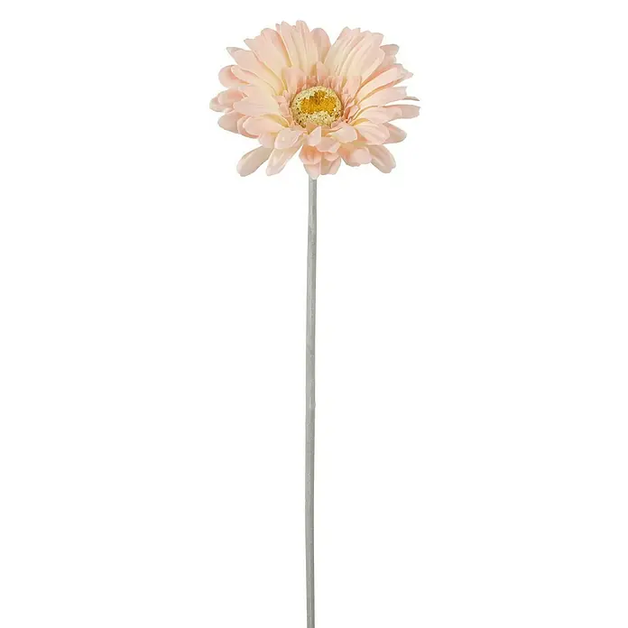 Planta artificial Gerbera - Altura: 51 cm, Albaricoque, Plástico
