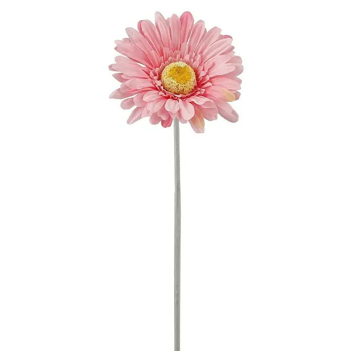 Planta artificial Gerbera - Altura: 51 cm, Rosa, Plástico