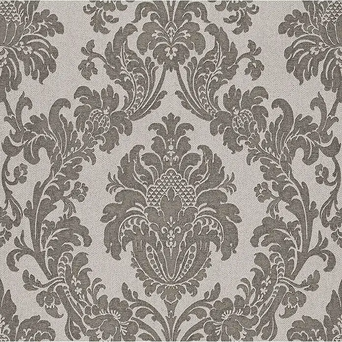 Papel pintado Damasco - Gris, Floral, 10 x 0,53 m