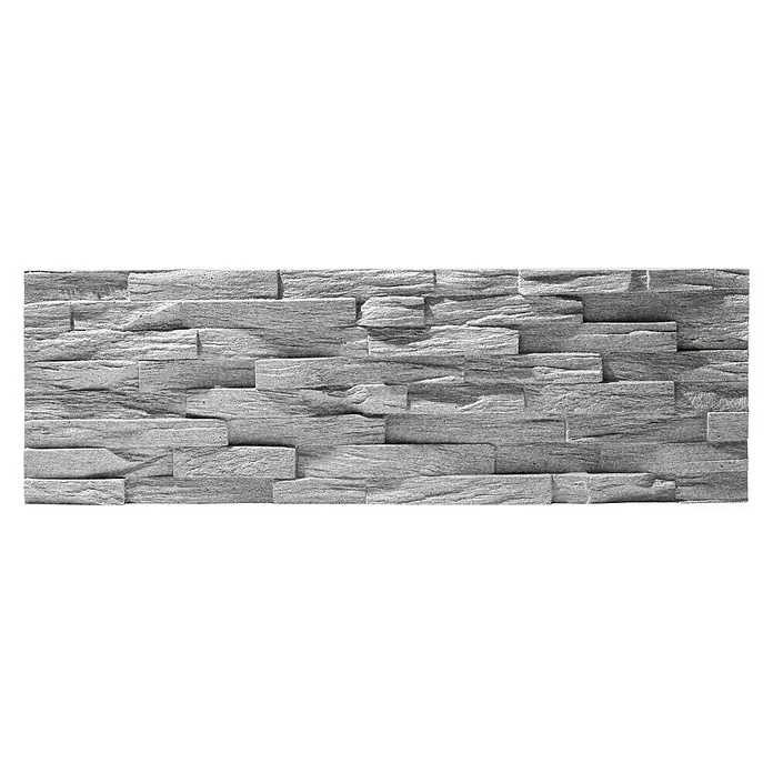 Revestimiento de pared Benevento - 19 x 57 cm, Gris