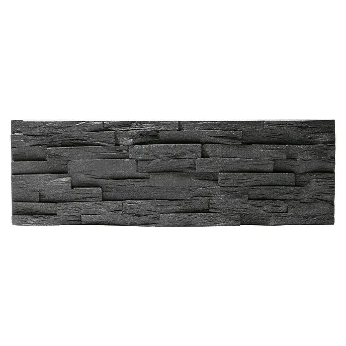 Revestimiento de pared Benevento - 19 x 57 cm, Negro