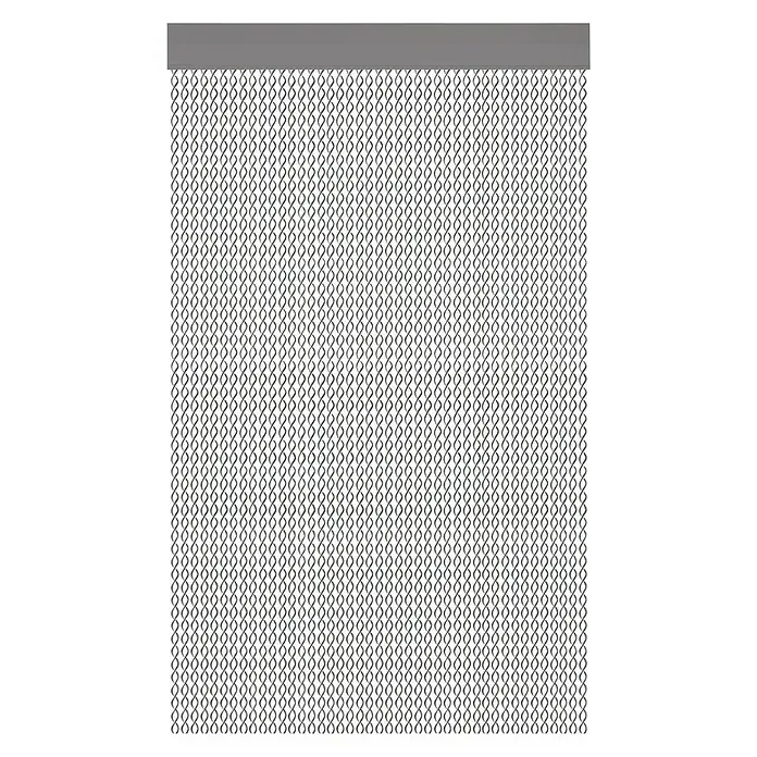 Cortina para puerta Cadaques - Gris plata, 90 x 210 cm