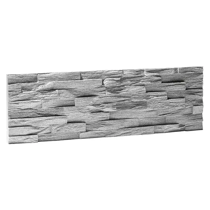 Revestimiento de pared Benevento - 19 x 57 cm, Gris