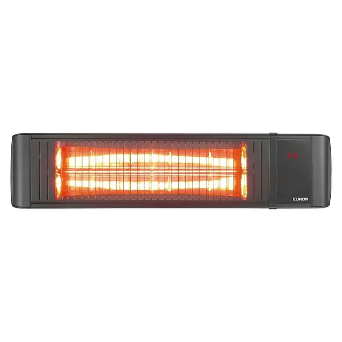 Eurom Terrasverwarming Golden 2000 Amber Focus - 14,4 x 66,1 x 14,4 cm, 2.000 W, Zwart