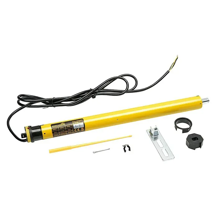 Schellenberg Rohrmotor Mini BASIC 3Nm - Max. Rollladenfläche: 2 m² bei Kunststoffrollläden, Einbaulänge: 500 mm, Zugkraft: 8 kg
