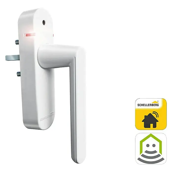 Schellenberg Smart Home Funk-Alarmgriff - DIN Anschlag: Links/Rechts, Weiß