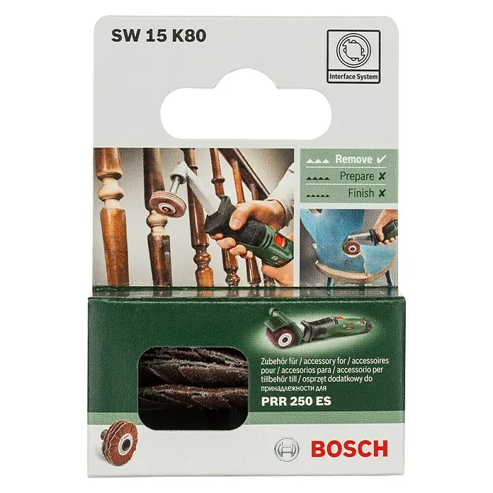 Bosch Schleifrolle flexibel - Körnung: 80, Breite: 15 mm