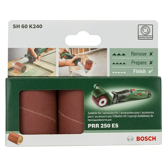 Bosch Schleifhülsen-Set - Körnung: 240, Breite: 60 mm, 3 Stk.