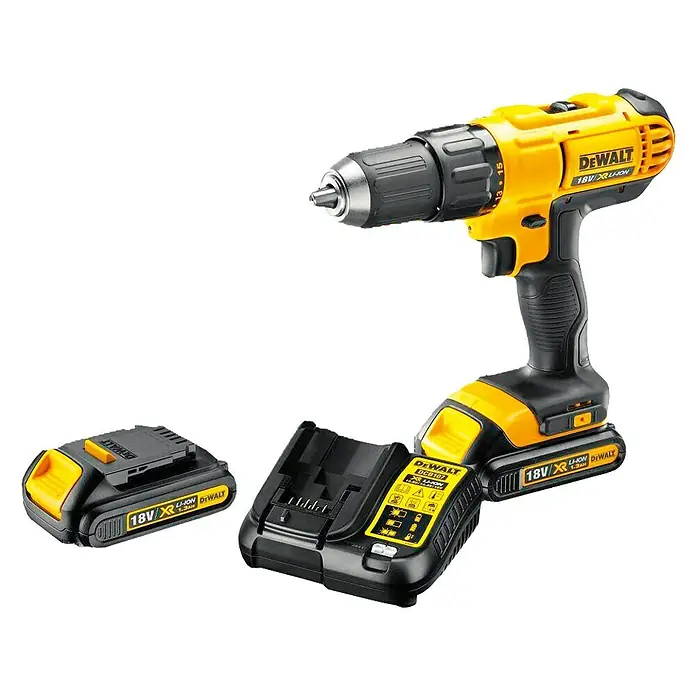 Dewalt Accuschroefboormachine DCD771C2 - 18 V, 2 accu's, 1,3 Ah, Onbelast toerental: 0 tpm - 1.500 tpm