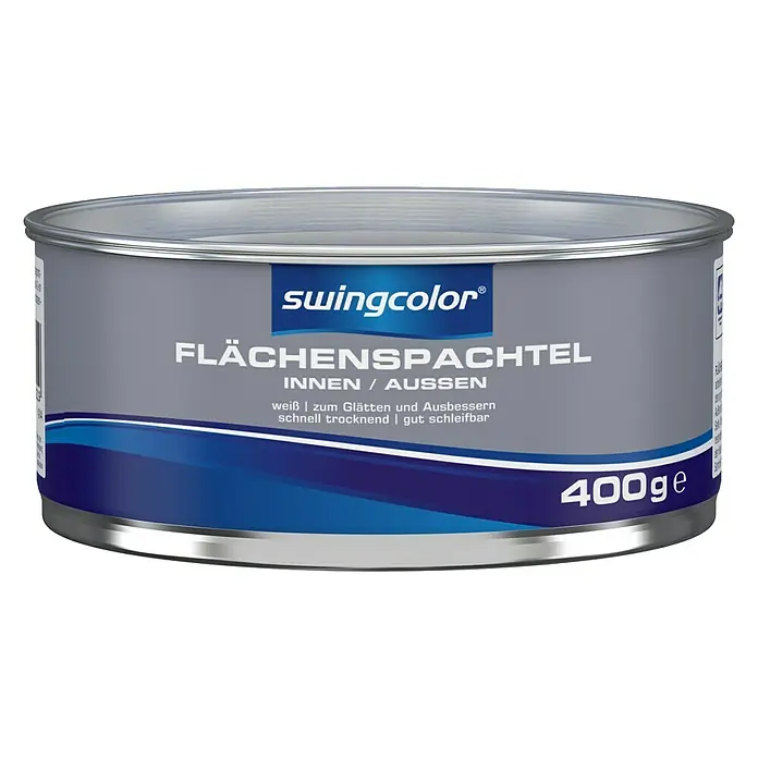 swingcolor Flächenspachtel - Weiß, 400 g, Lösemittelbasiert - Vorderansicht