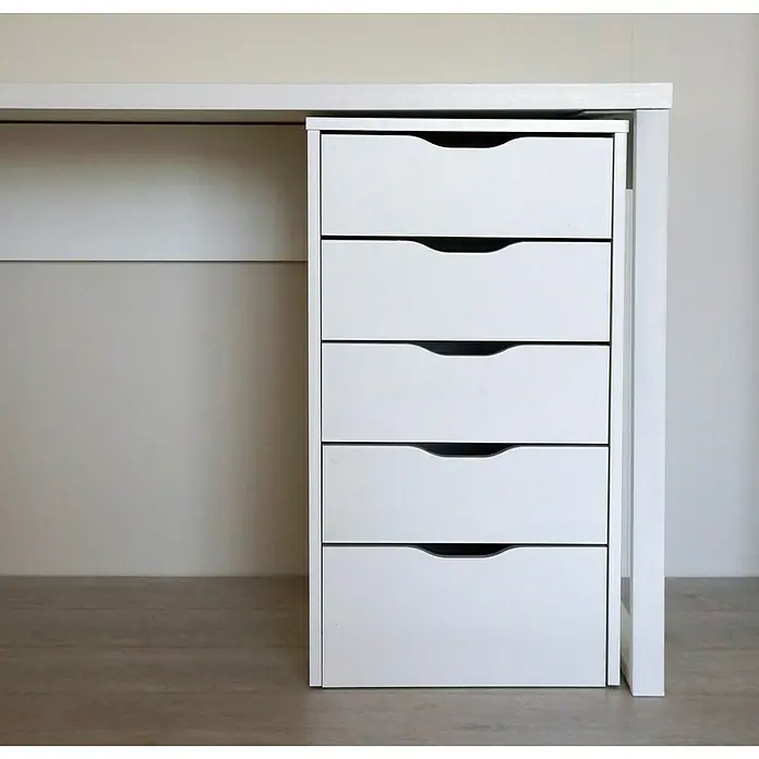 Muebles Pitarch Cajonera Eko - L x An x Al: 43 x 40 x 71 cm, Número de cajones: 5 ud., Blanco