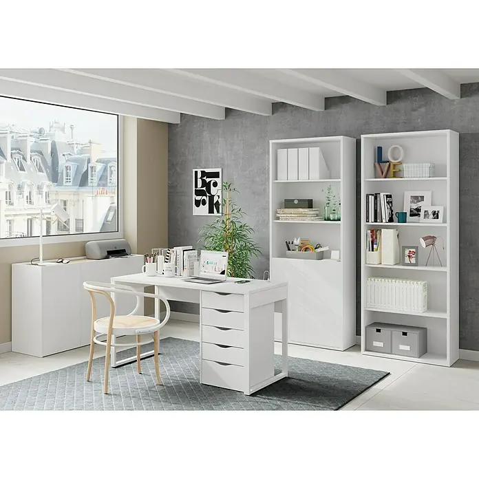 Muebles Pitarch Cajonera Eko - L x An x Al: 43 x 40 x 71 cm, Número de cajones: 5 ud., Blanco