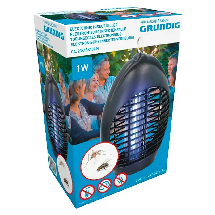 Matamoscas eléctrico - Negro, Gancho para colgar