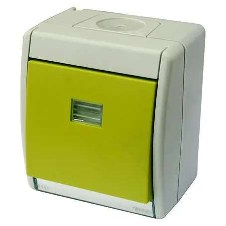 Simon 44 Aqua Conmutador con luz para estancias con humedad